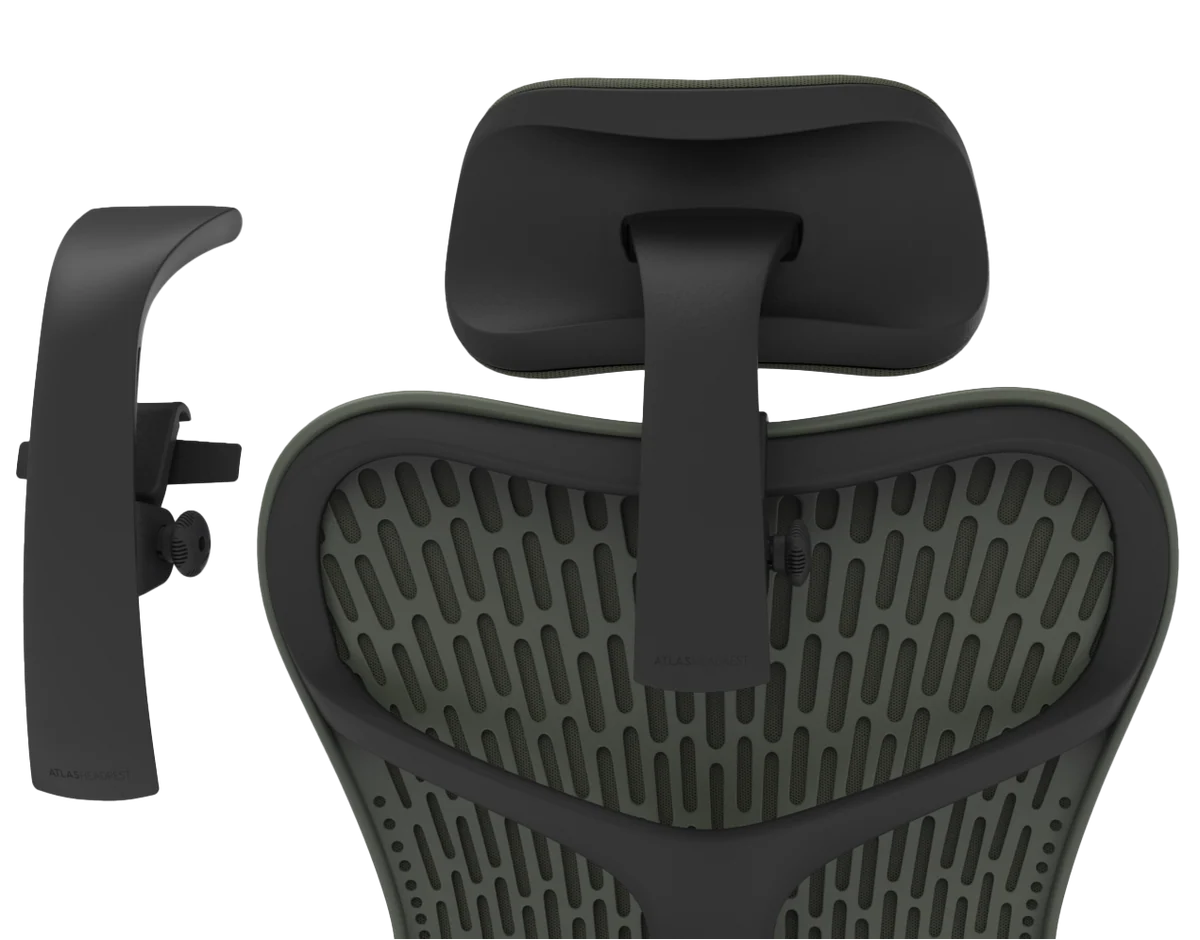 Atlas Headrest für Herman Miller Mirra 2 – Rückansicht