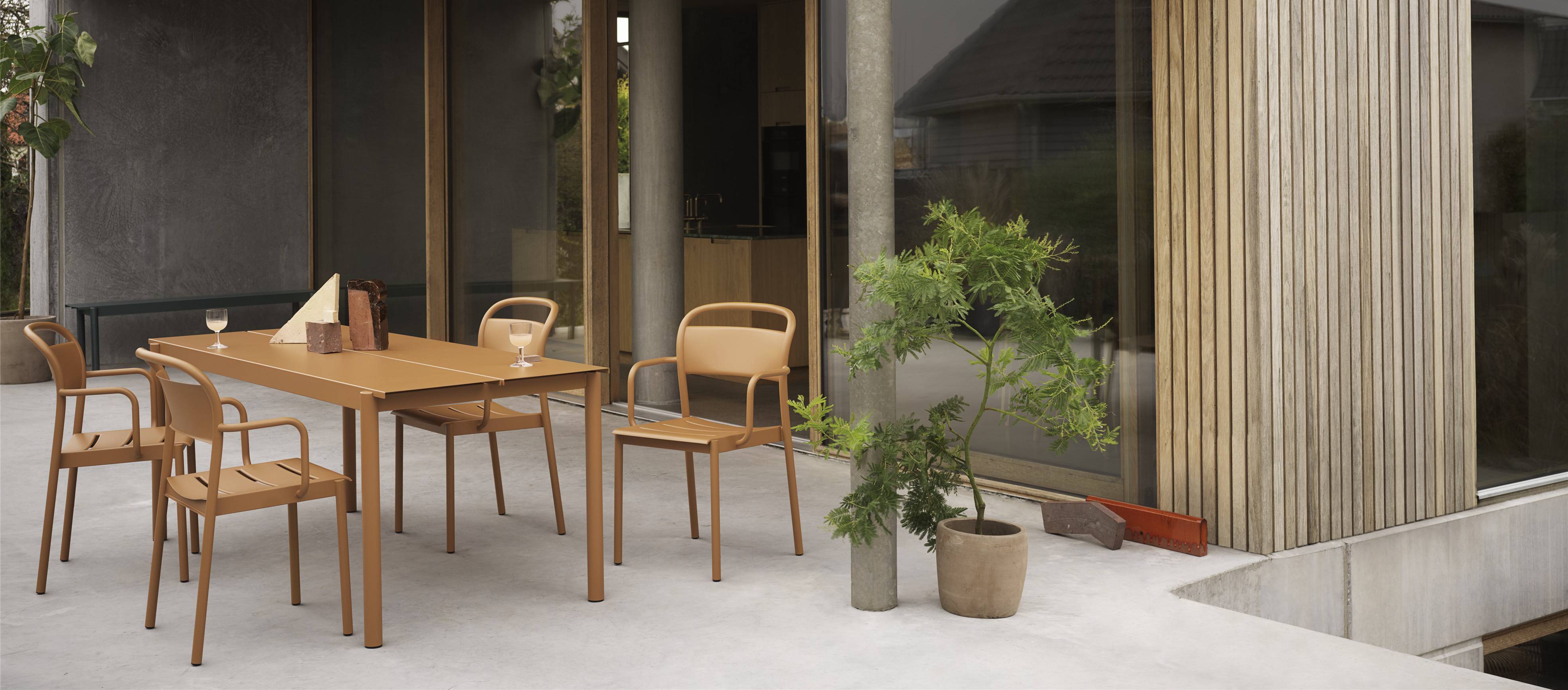 Wooden chairs outdoors