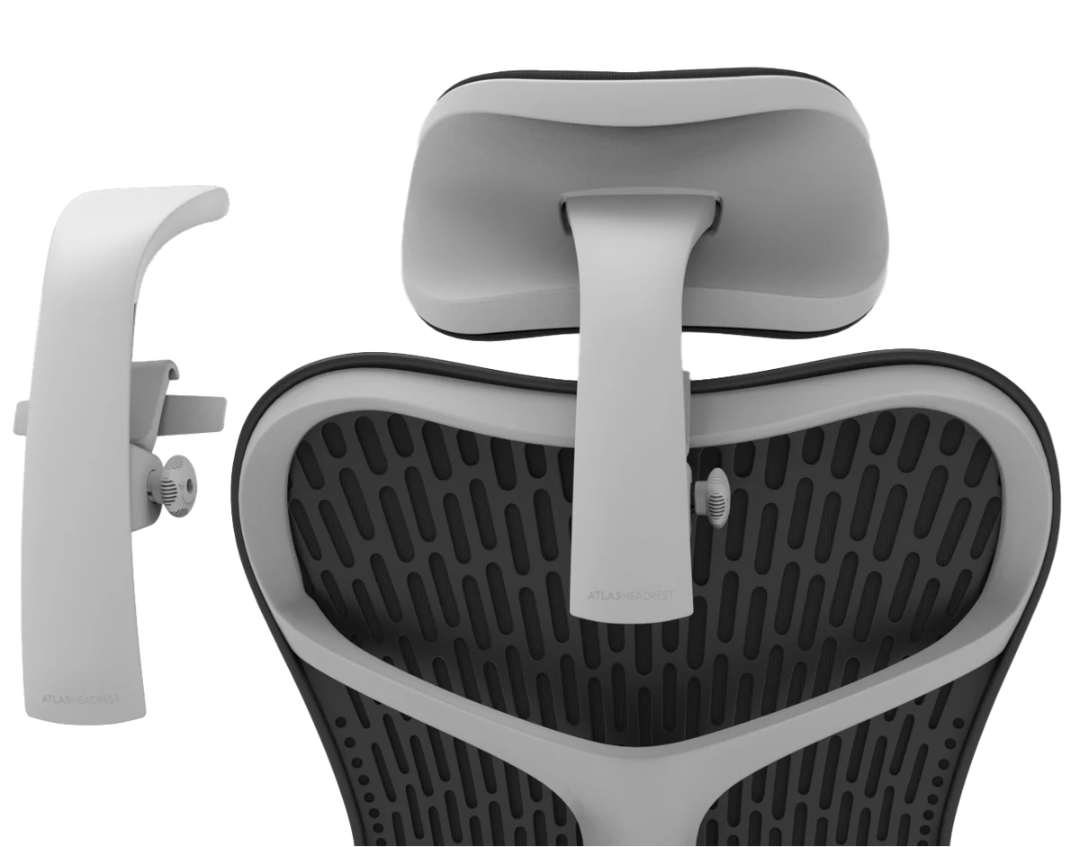 Atlas Headrest für Herman Miller Mirra 2 – Rückansicht